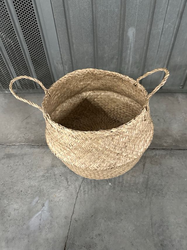 Cesta vimini con manici