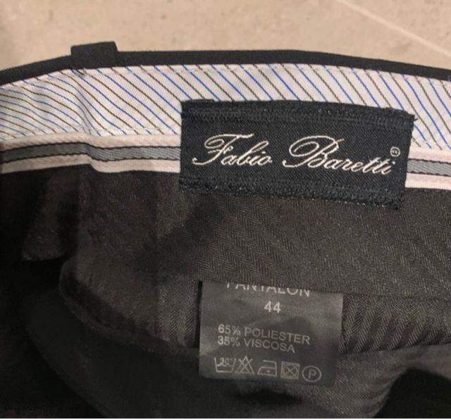 Pantalón Fabio BARETTI Negro Talla 44