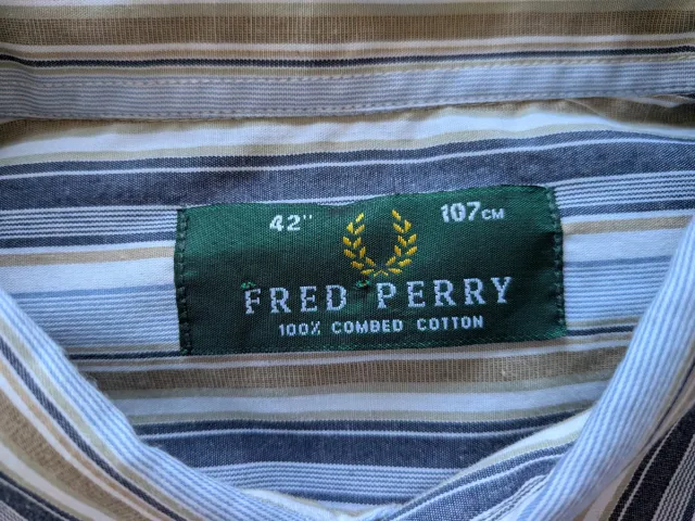 Camisa Fred Perry Talla M Hombre Nueva