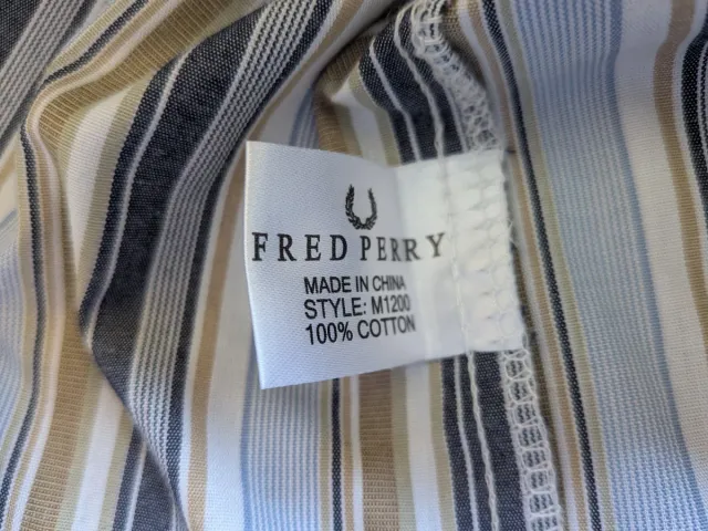 Camisa Fred Perry Talla M Hombre Nueva