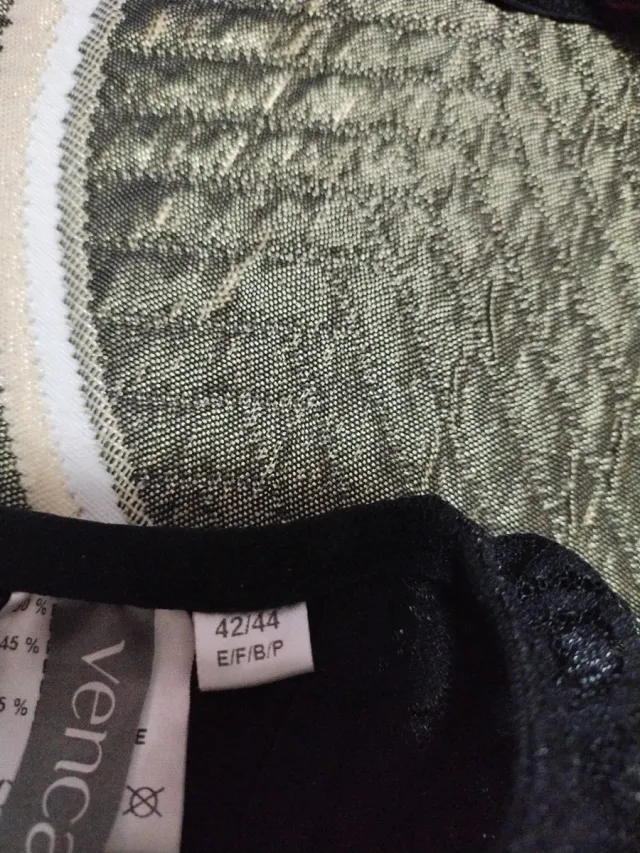 Sujetador tanga fantasía negro 90 E/F/B/P