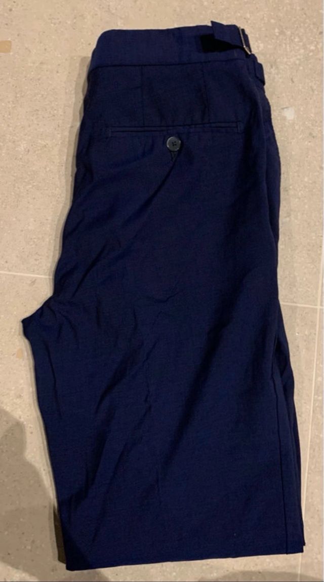 Pantalón de traje azul