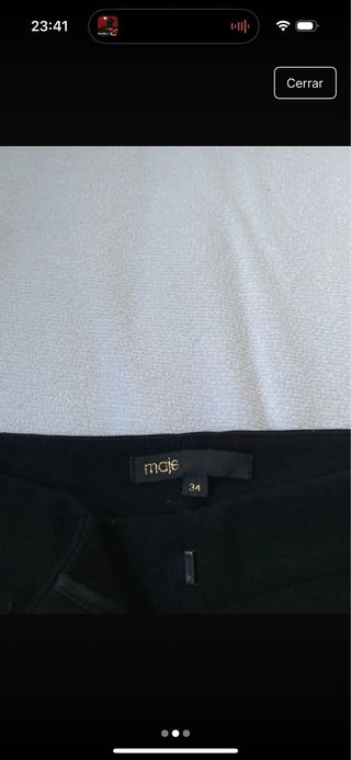 Pantalón chino negro MAJE