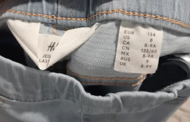 Pantalones, 4 vaqueros niña (azul, gris)