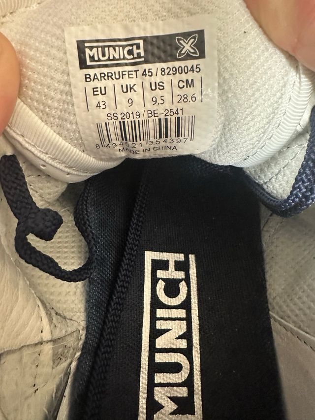 Zapatillas Munich Barrufet Azul/Rojo