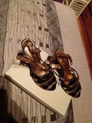 Zapatos de tacón Blanco Talla 37