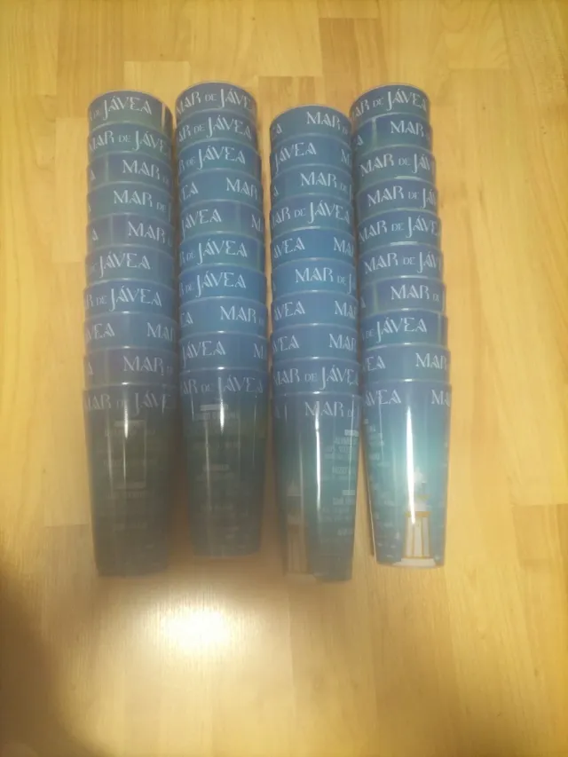 Vasos de tubo MAR DE JAVEA (Pack 40)