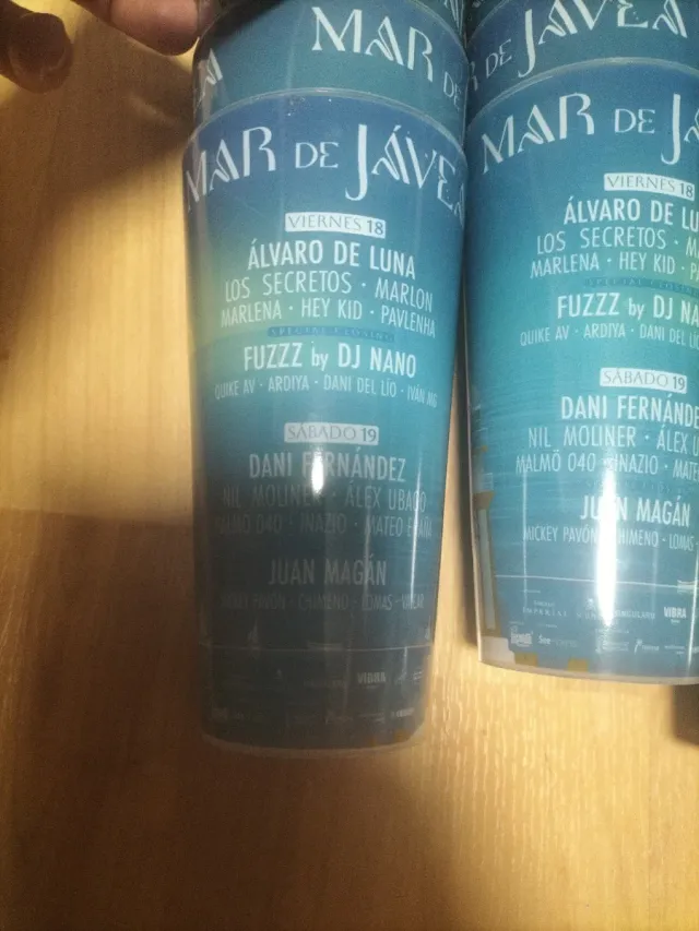 Vasos de tubo MAR DE JAVEA (Pack 40)