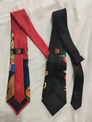 Lote 2 Corbatas Disney Navidad Mickey Unlimited