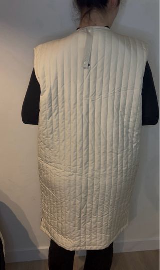 Chaleco largo acolchado ￼