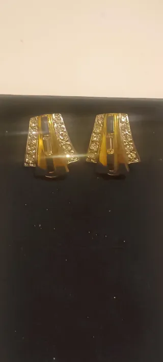 Pendientes chapados en oro y plata