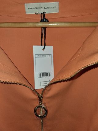 Blusa Purificación García Naranja Talla 42