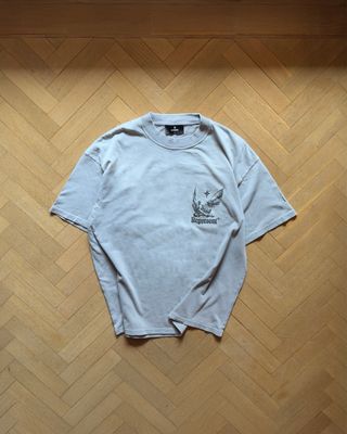 Represent Camiseta Gris Lavado Talla L Puff Print