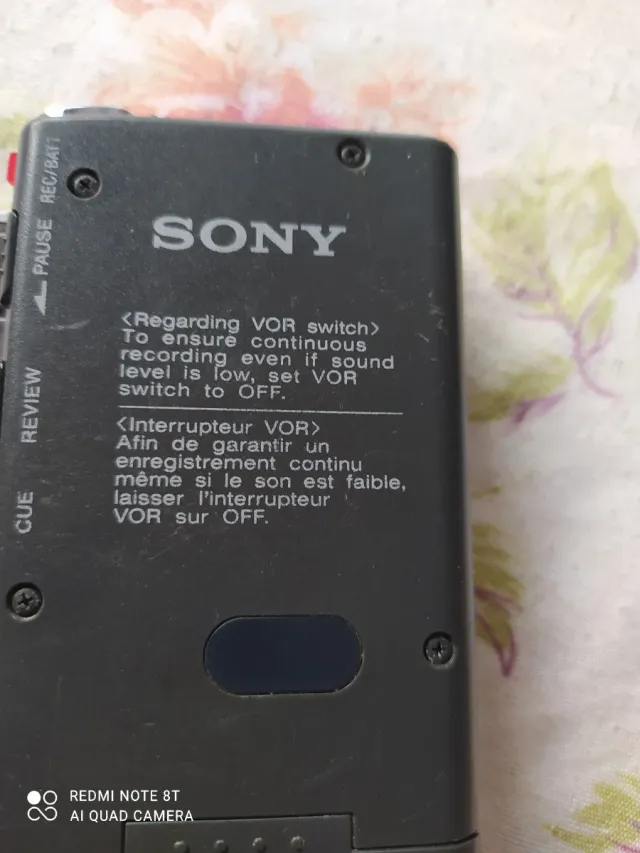 Grabadora Sony Microcassette VOR M-535V