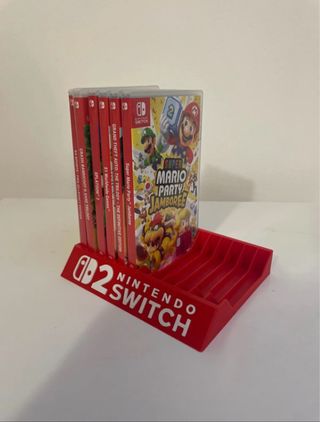 Supporto giochi Nintendo Switch rosso