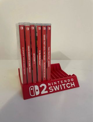 Supporto giochi Nintendo Switch rosso