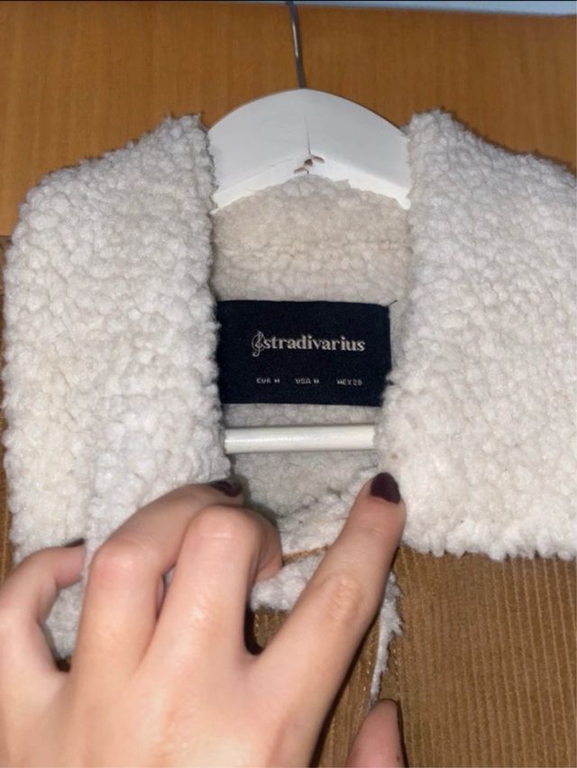 Chaqueta pana con borrego