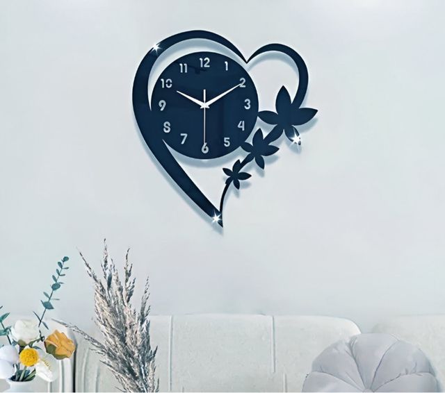 Orologio da parete Cuore blu oceano