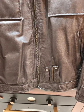 Giubbotto vera pelle marrone