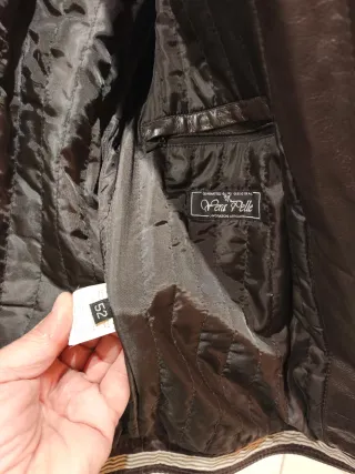 Giubbotto vera pelle marrone