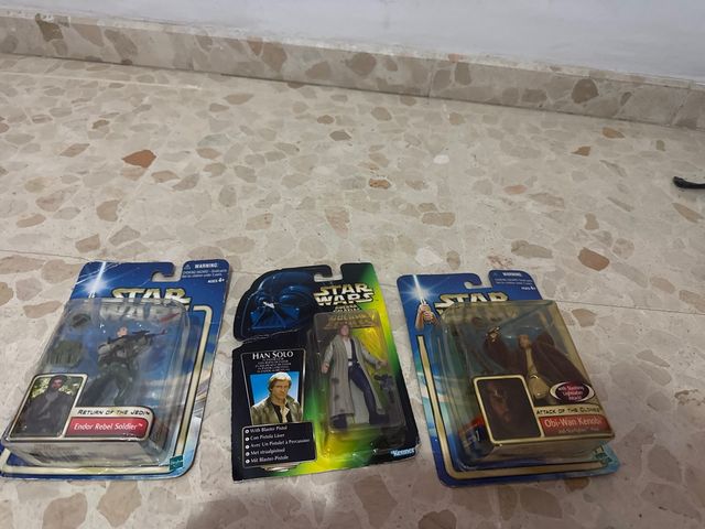 Star Wars Blísteres Vintage (Han Solo, Obi-Wan, En