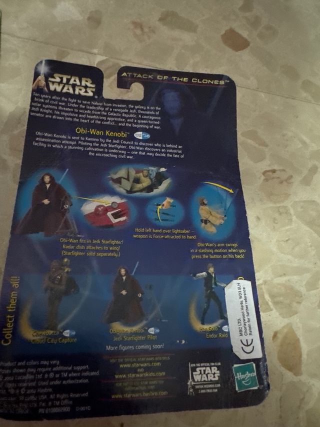 Star Wars Blísteres Vintage (Han Solo, Obi-Wan, En