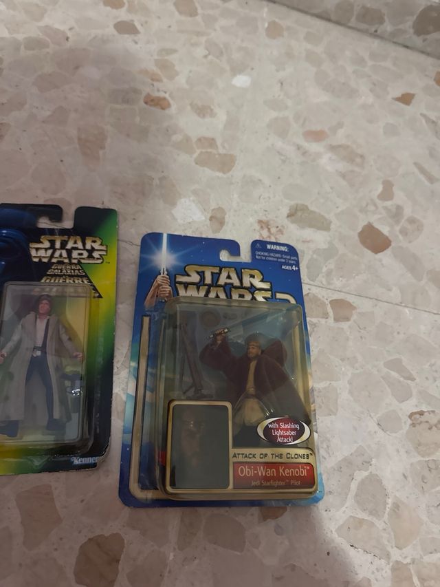 Star Wars Blísteres Vintage (Han Solo, Obi-Wan, En