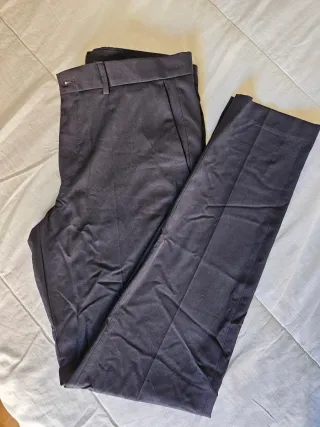 Pantalón traje Zara Negro T-40