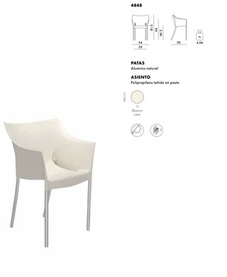 4 Poltroncine Kartell Dr. NO Beige
