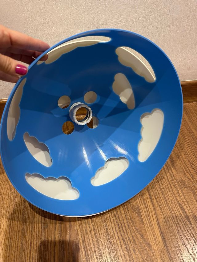 Lámpara Techo Infantil Nubes Azul