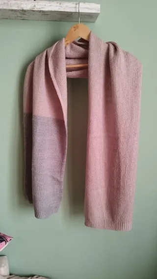 Sciarpa calda rosa antico