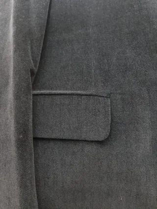 Abito uomo in velluto liscio