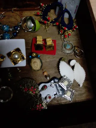 Lote Adornos Antiguos Broches Pendientes