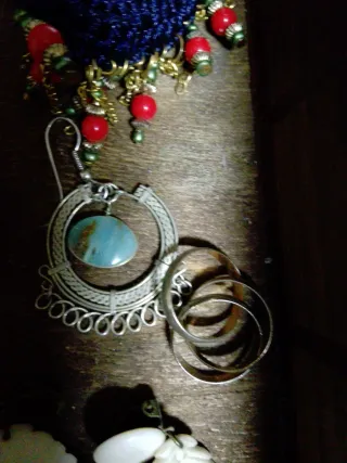 Lote Adornos Antiguos Broches Pendientes