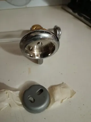 Porta asciugamani plexiglass e ottone oro