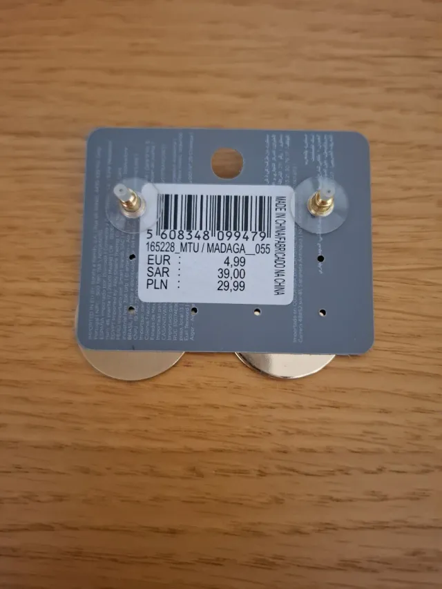 Pendientes colgantes dorados y azules Parfois