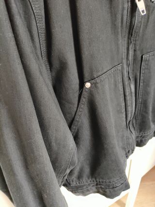 Cazadora Zara Negra Hombre