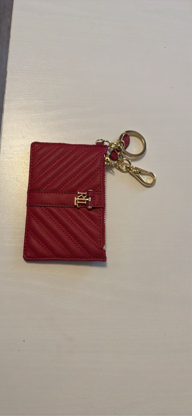 Porta tessere Ralph Lauren rosso
