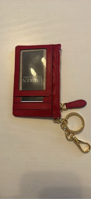 Porta tessere Ralph Lauren rosso