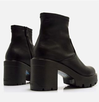 Botines negros con plataforma