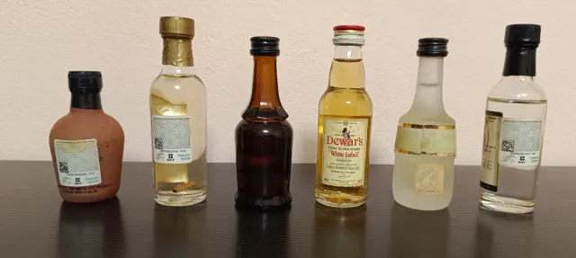 Lote 6 Botellitas Miniatura Colección