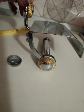 Portarotolo acciaio e ottone