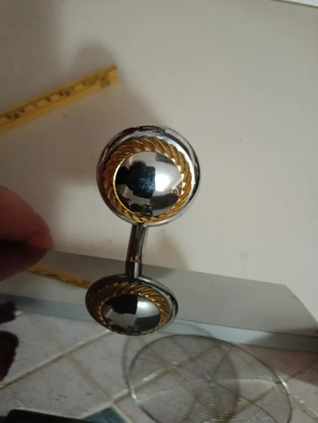 Portarotolo acciaio e ottone