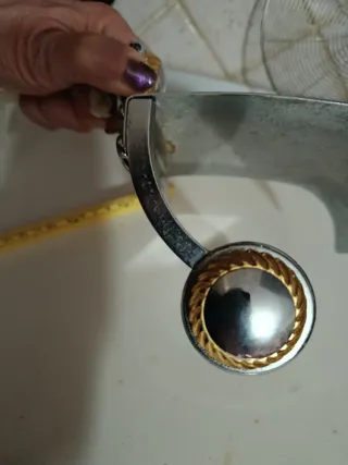 Portarotolo acciaio e ottone