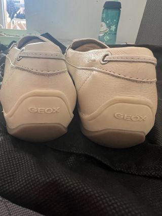 Mocasines Geox Piel Beige Mujer