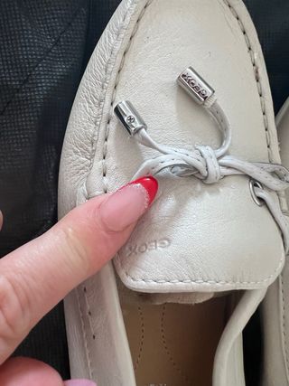 Mocasines Geox Piel Beige Mujer