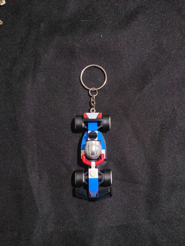 Llavero F1 Lego Hecho a Mano