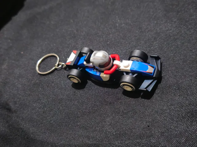 Llavero F1 Lego Hecho a Mano