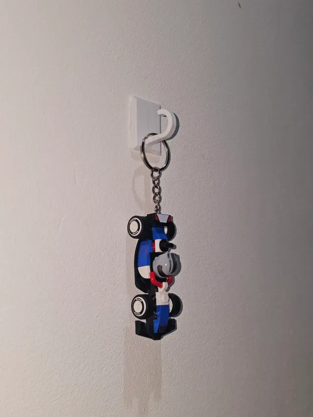 Llavero F1 Lego Hecho a Mano