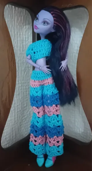 Conjunto 2 piezas hecho a mano para Monster High